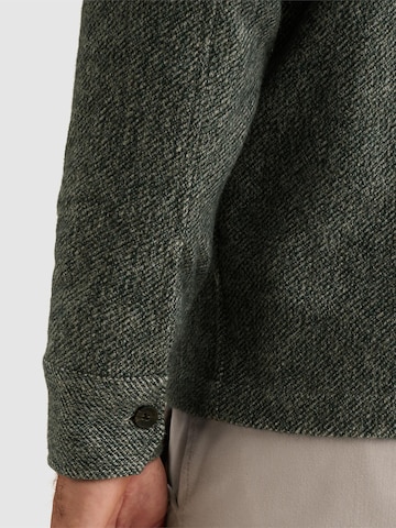 VANGUARD Overgangsjakke 'Overshirt in brushed mouliné with zipper closure' i grøn