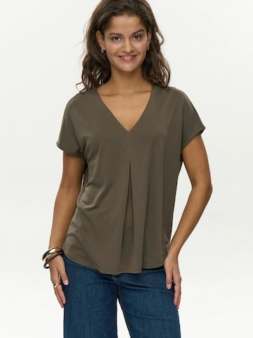 Maglietta 'Nutilia' di NÜMPH in verde: frontale