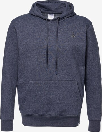 Mikon Sweatshirt 'Anker' in Blauw: voorkant