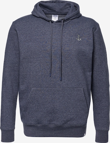 Mikon Sweatshirt 'Anker' in Blauw: voorkant