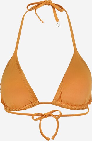 GUESS Triangle Bikini Top in Orange