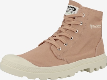 Palladium Lace-Up Ankle Boots ' Pampa ' in Orange: front