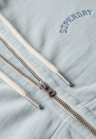 Superdry Sweatvest 'Essential' in Blauw