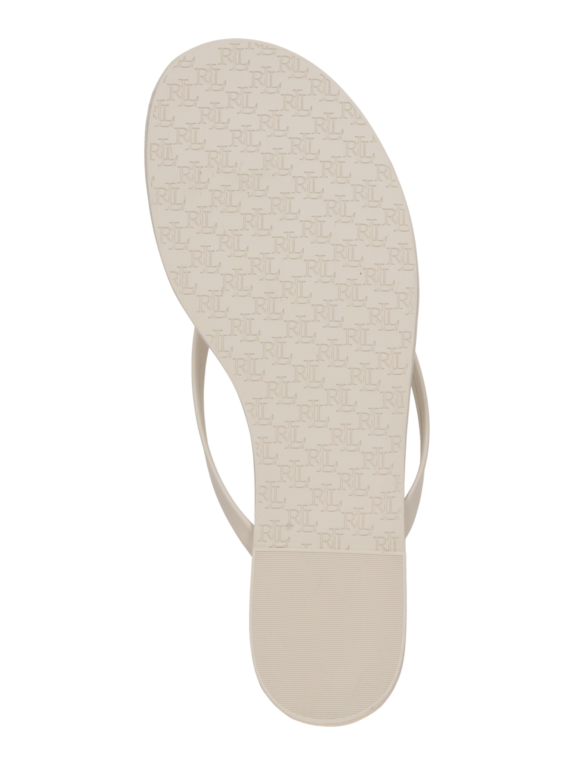 balta Lauren Ralph Lauren Šlepetės per pirštą 'RAQUEL'