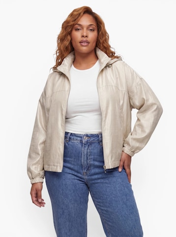 ONLY Carmakoma Övergångsjacka 'CARGRACE BETTY' i beige: framsida