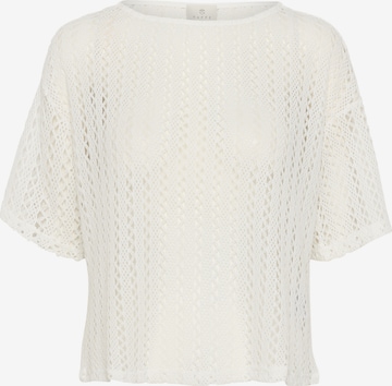 Kaffe Sweter 'Lykke' w kolorze biały: przód