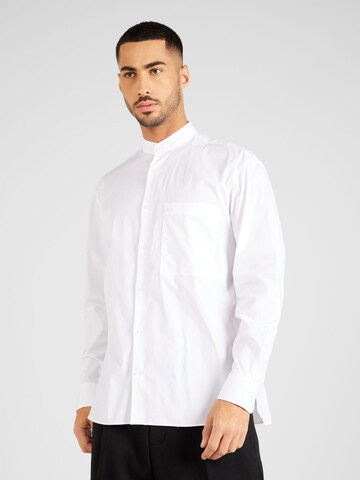 Calvin Klein Regular fit Button Up Shirt in White: front