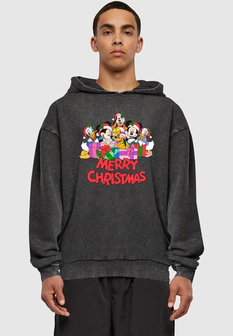 ABSOLUTE CULT Sweatshirt 'Mickey Mouse And Friends - Christmas' in Zwart: voorkant
