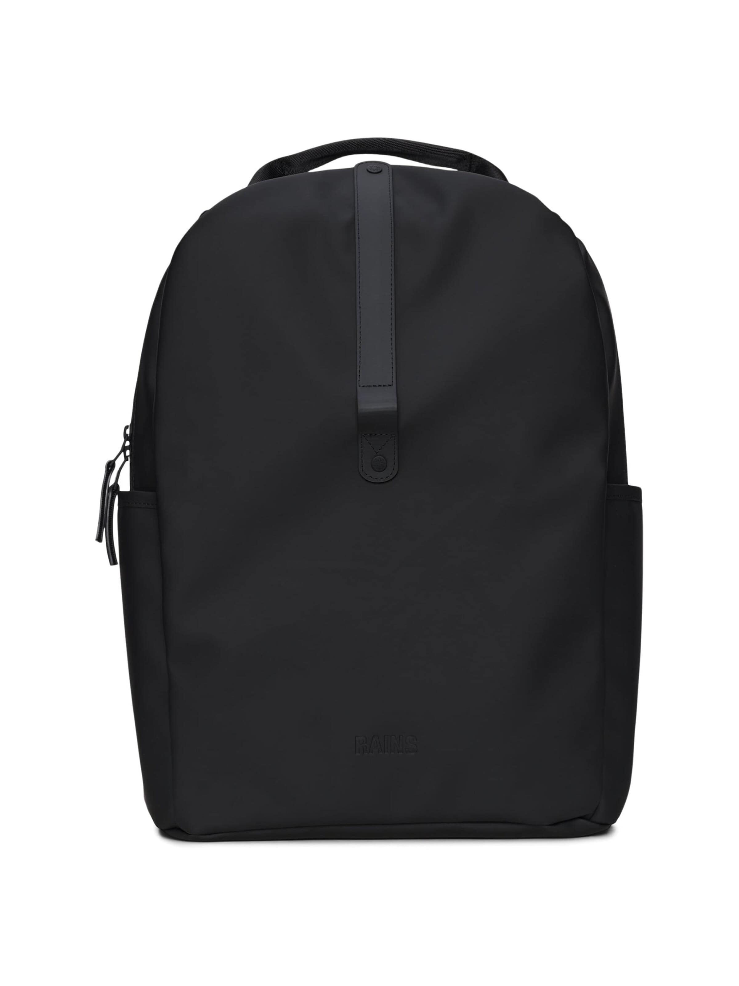 RAINS Backpack in Black: front