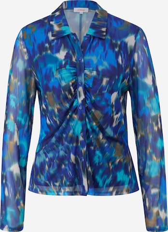 s.Oliver Blouse in Blauw: voorkant