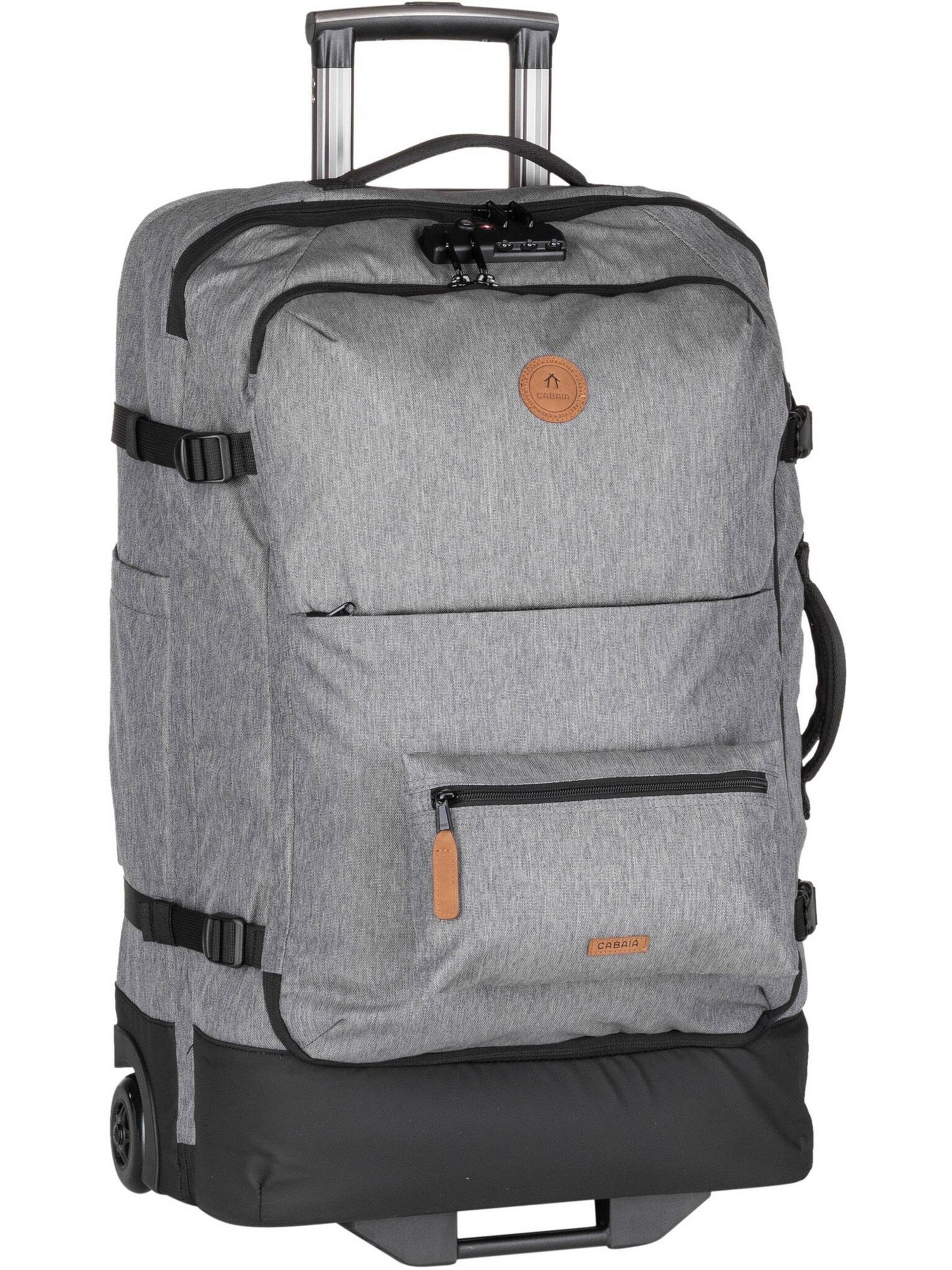 Cabaia Cart 'Soft Suitcase Medium' in Grey: front