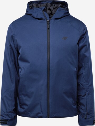 Veste outdoor 4F en bleu : devant