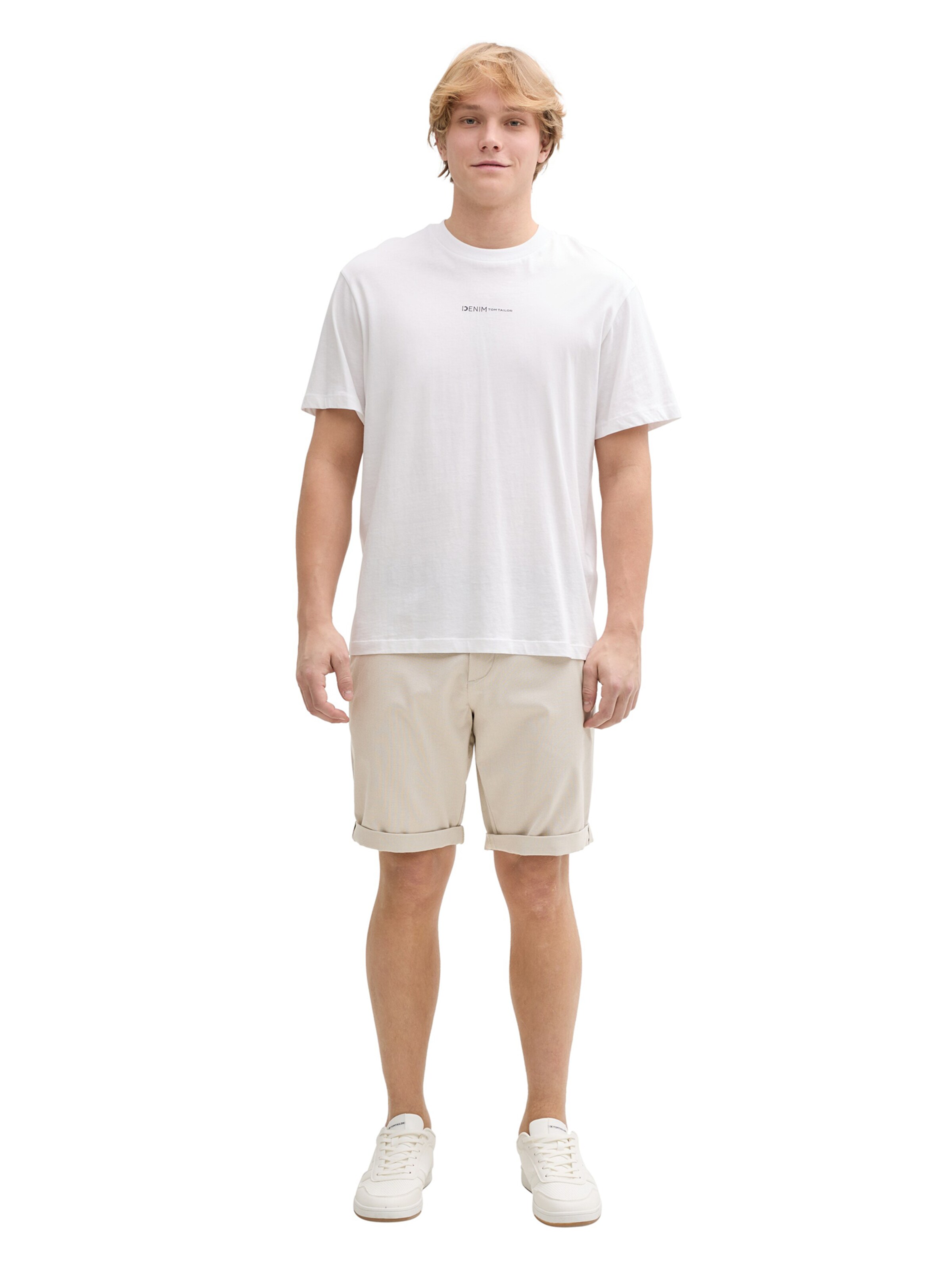 TOM TAILOR DENIM Regular Shorts in Beige