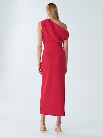BWLDR - Vestido de festa 'Rhodia' em vermelho: atrás