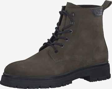 s.Oliver Lace-Up Boots in Green: front