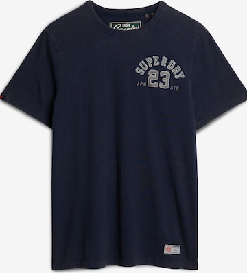 T-Shirt Superdry en bleu : devant