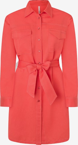 Pepe Jeans Shirt Dress ' BEATE ' in Red: front