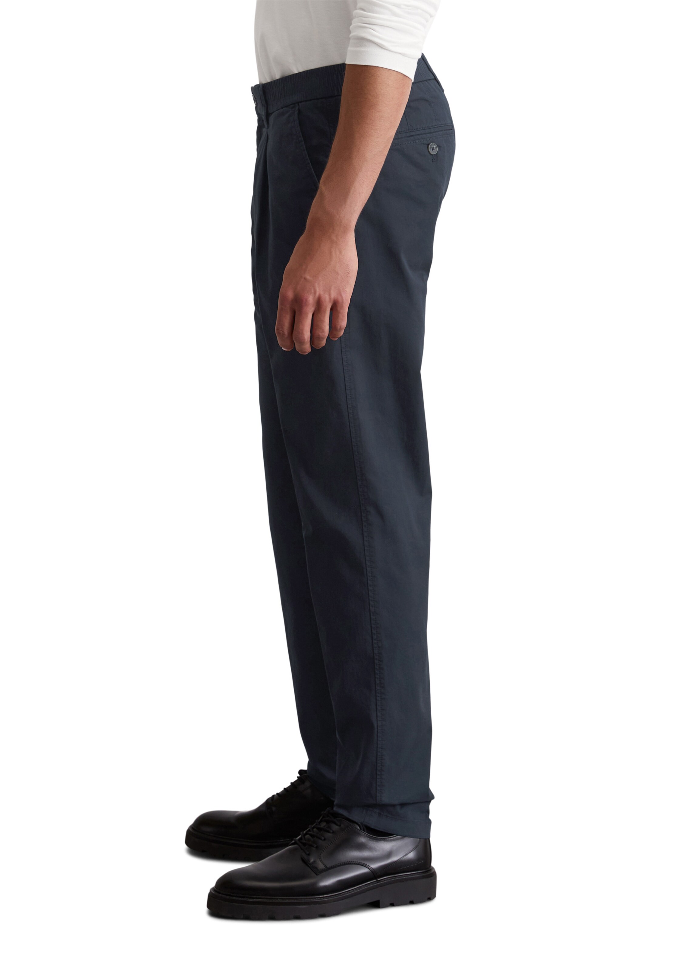 Marc O'Polo Slim fit Trousers 'Morot' in Blue