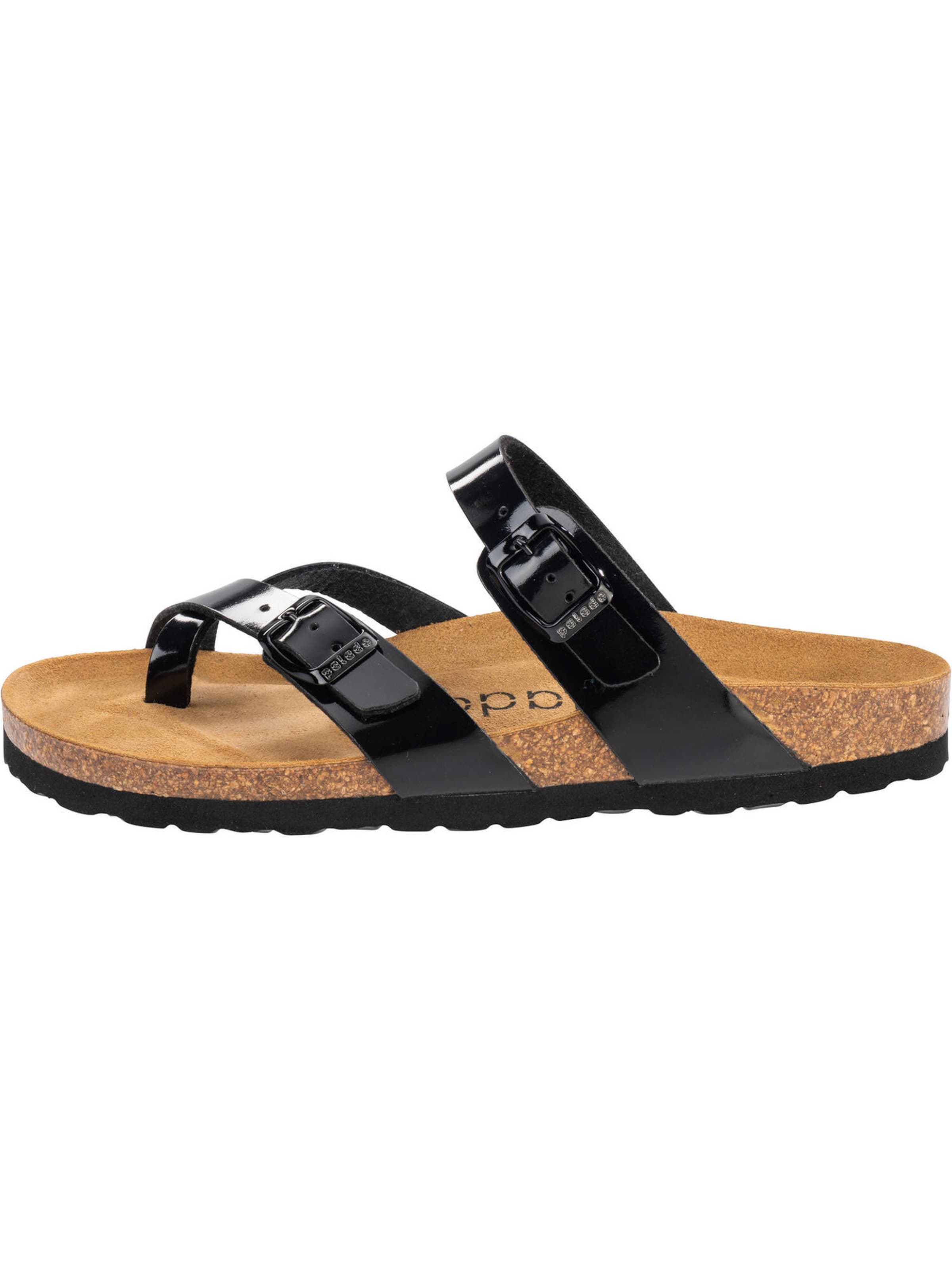 Flip-flops 'Cres' de la Palado pe negru: față