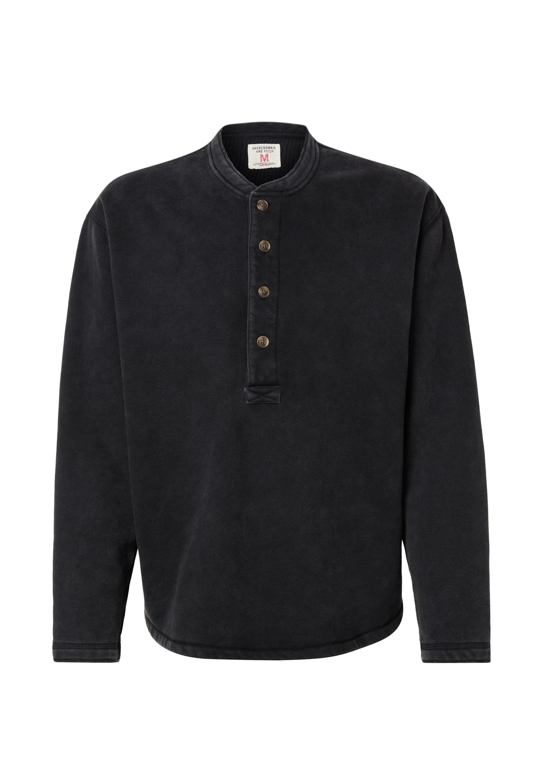 Abercrombie & Fitch Trui 'ESSENTIAL' in Zwart: voorkant