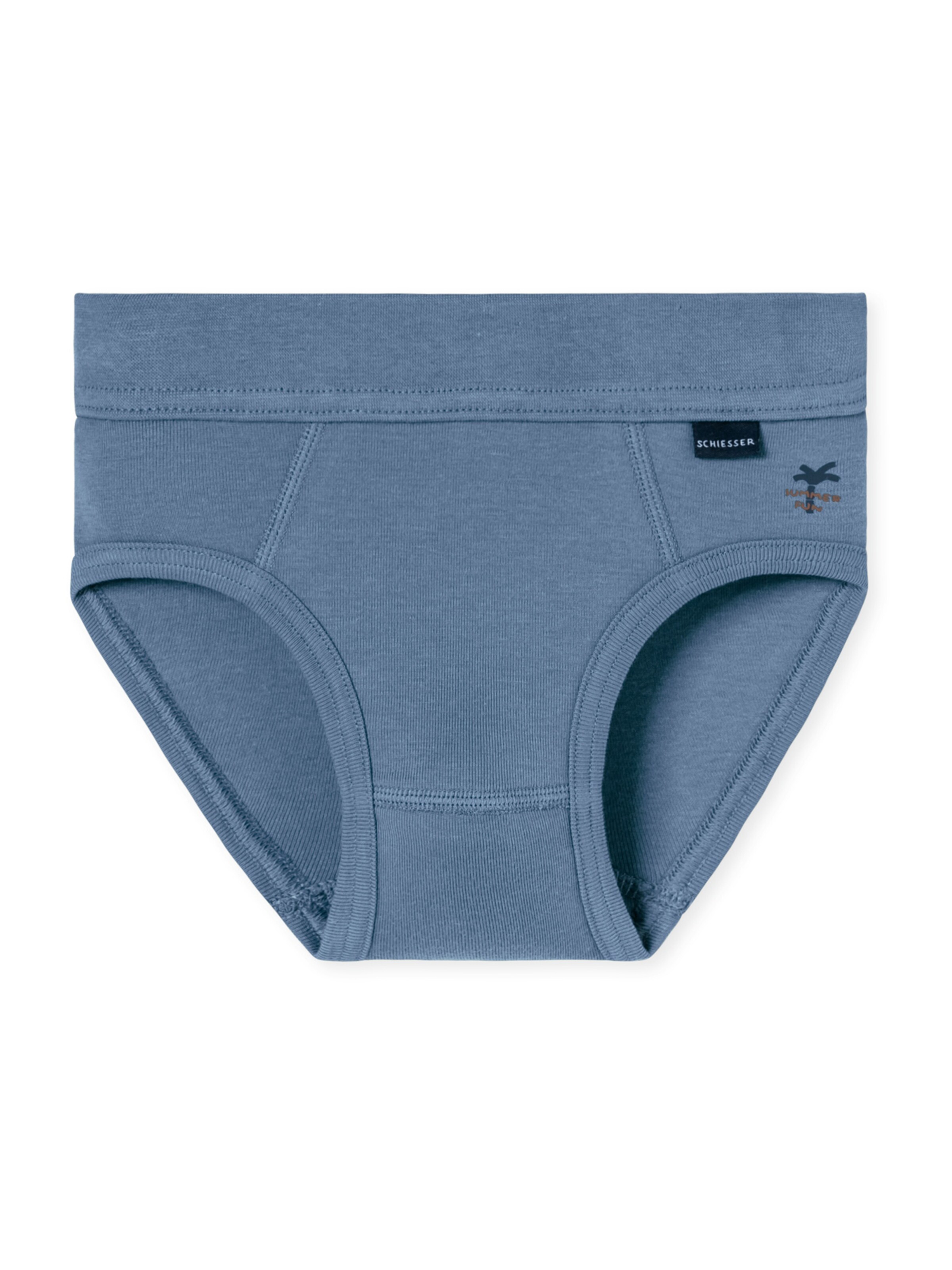 SCHIESSER Slip ' Fine Rib ' in Blau