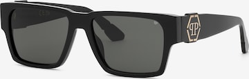 Philipp Plein - Óculos de sol em preto: frente