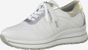 Tamaris Pure Relax Sneakers laag in Wit: voorkant