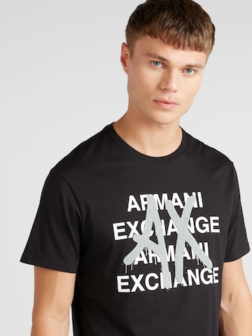 melns ARMANI EXCHANGE T-Krekls