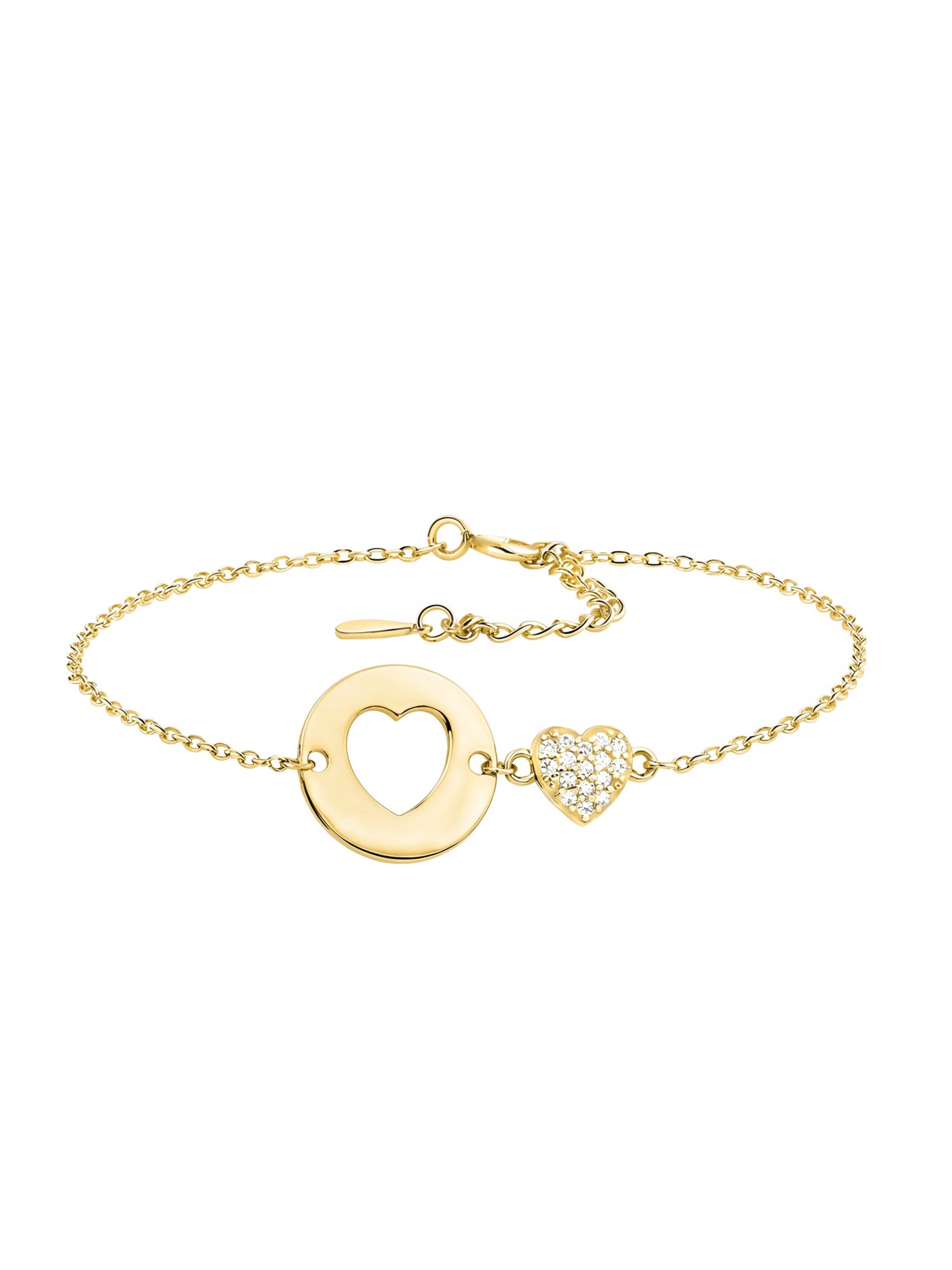 Sofia Milani Armband 'Heart'‌ in Gold: Vorderseite