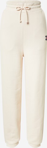 Tommy Jeans Loosefit Broek in Beige: voorkant