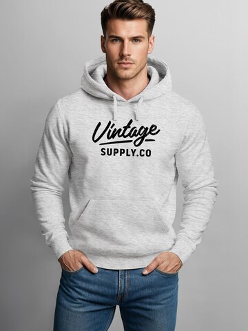 Neverless Sweatshirt 'Vintage Supply Co.' in Grey: front
