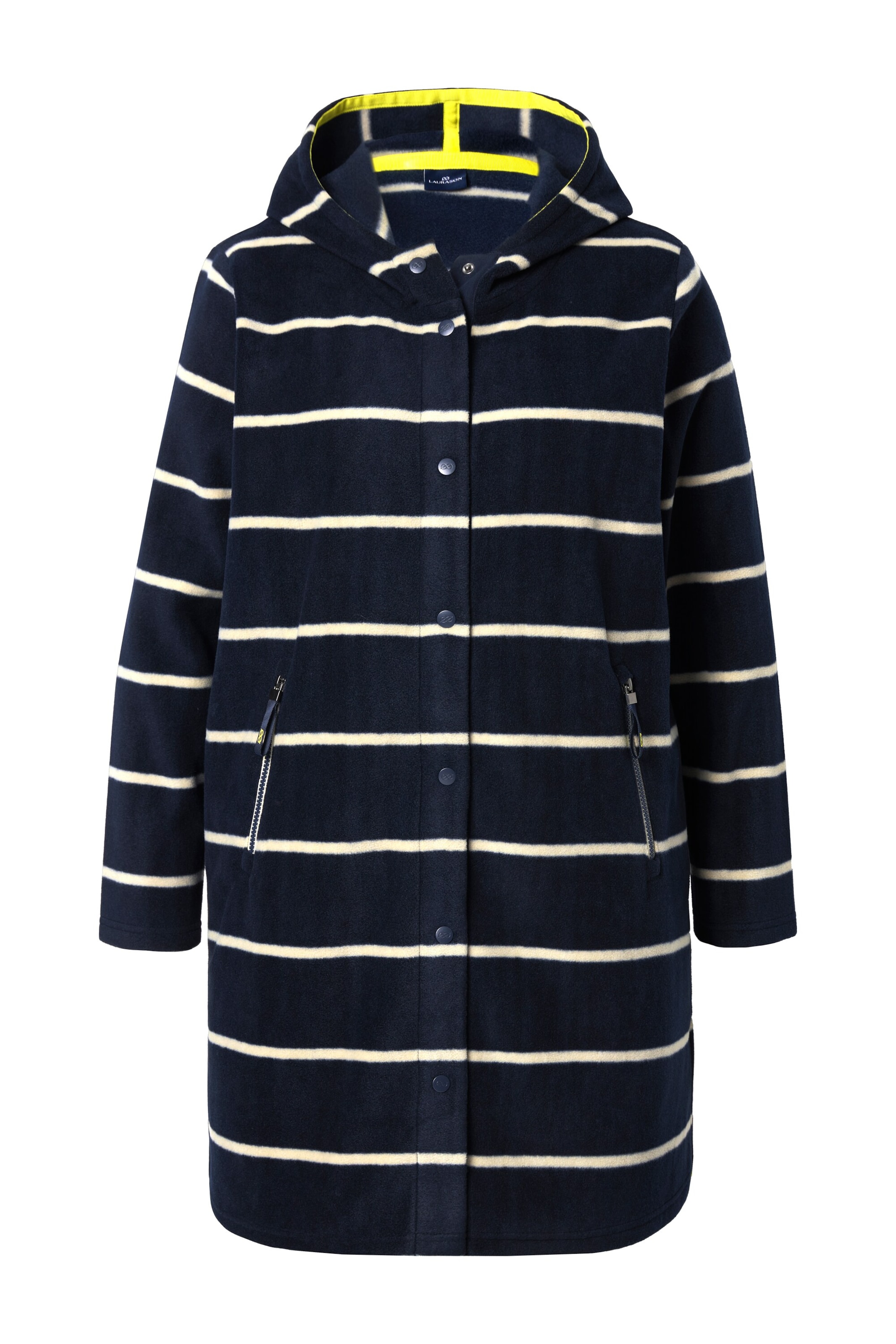 LAURASØN Fleecejacke in Blau: Vorderseite