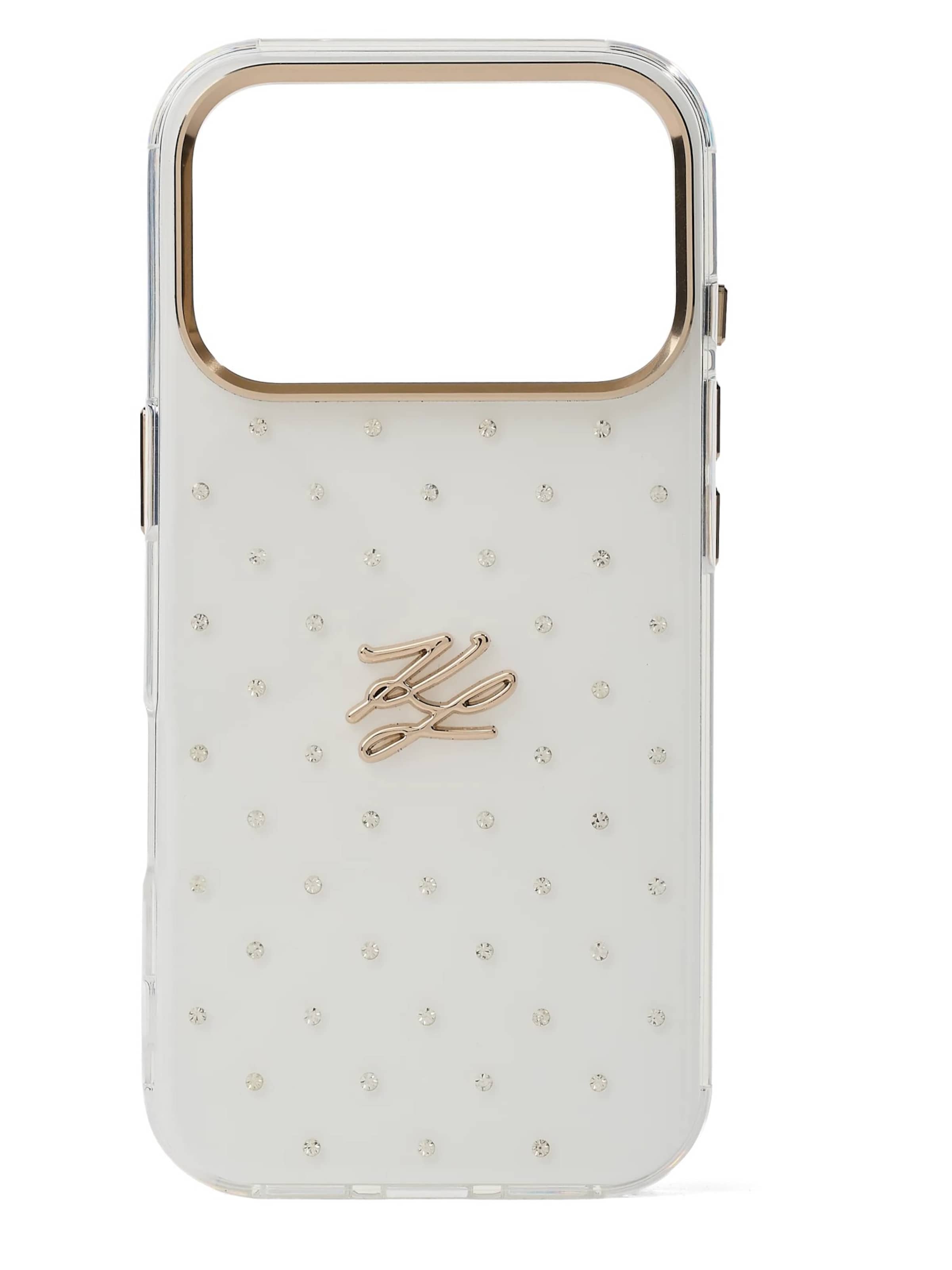 Karl Lagerfeld Protection pour smartphone en One Size en or / blanc, Vue avec produit