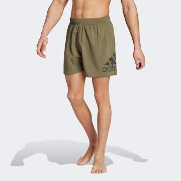 ADIDAS SPORTSWEAR Sportzwembroek 'Big Logo Clx Short-' in Groen: voorkant