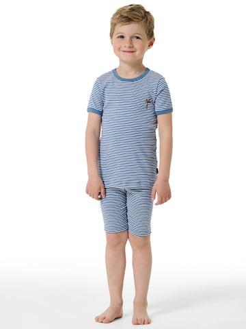 SCHIESSER Shorty ' Natural Cotton ' in Blau: Vorderseite
