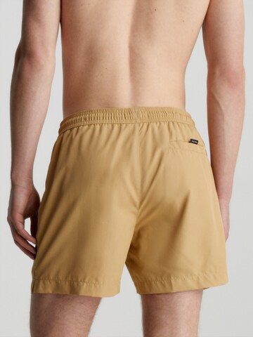 Calvin Klein Swimwear Board Shorts in Beige