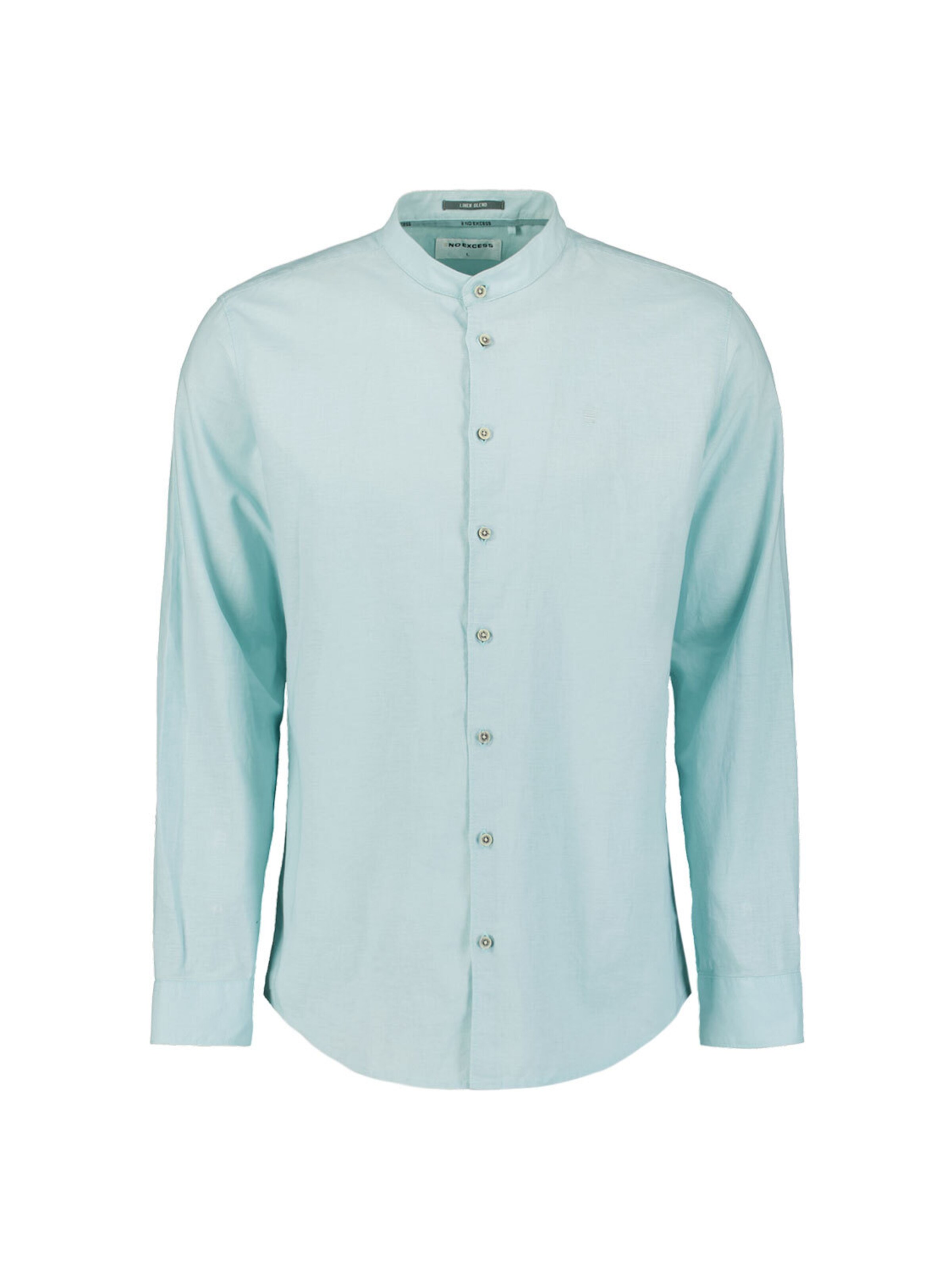 No Excess Regular Fit Hemd in Blau: Vorderseite
