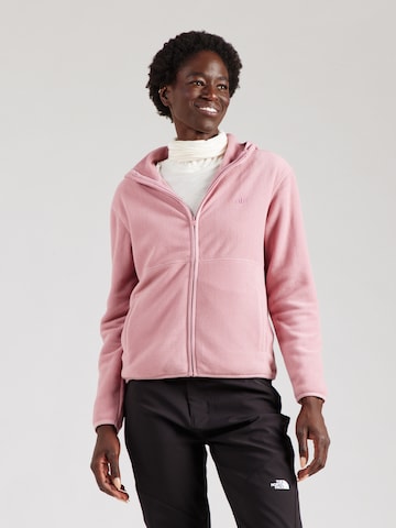 Veste en polaire fonctionnelle 4F en rose : devant
