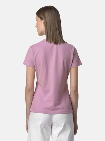 K-Way Shirt 'K-WAY AMDEA PIQUE SLIM T-Shirt e Polo' in Roze
