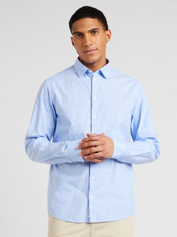 Casual Friday Regular fit Button Up Shirt 'Anton' in Blue: front