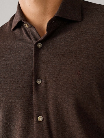 Coupe regular Chemise Hackett London en marron