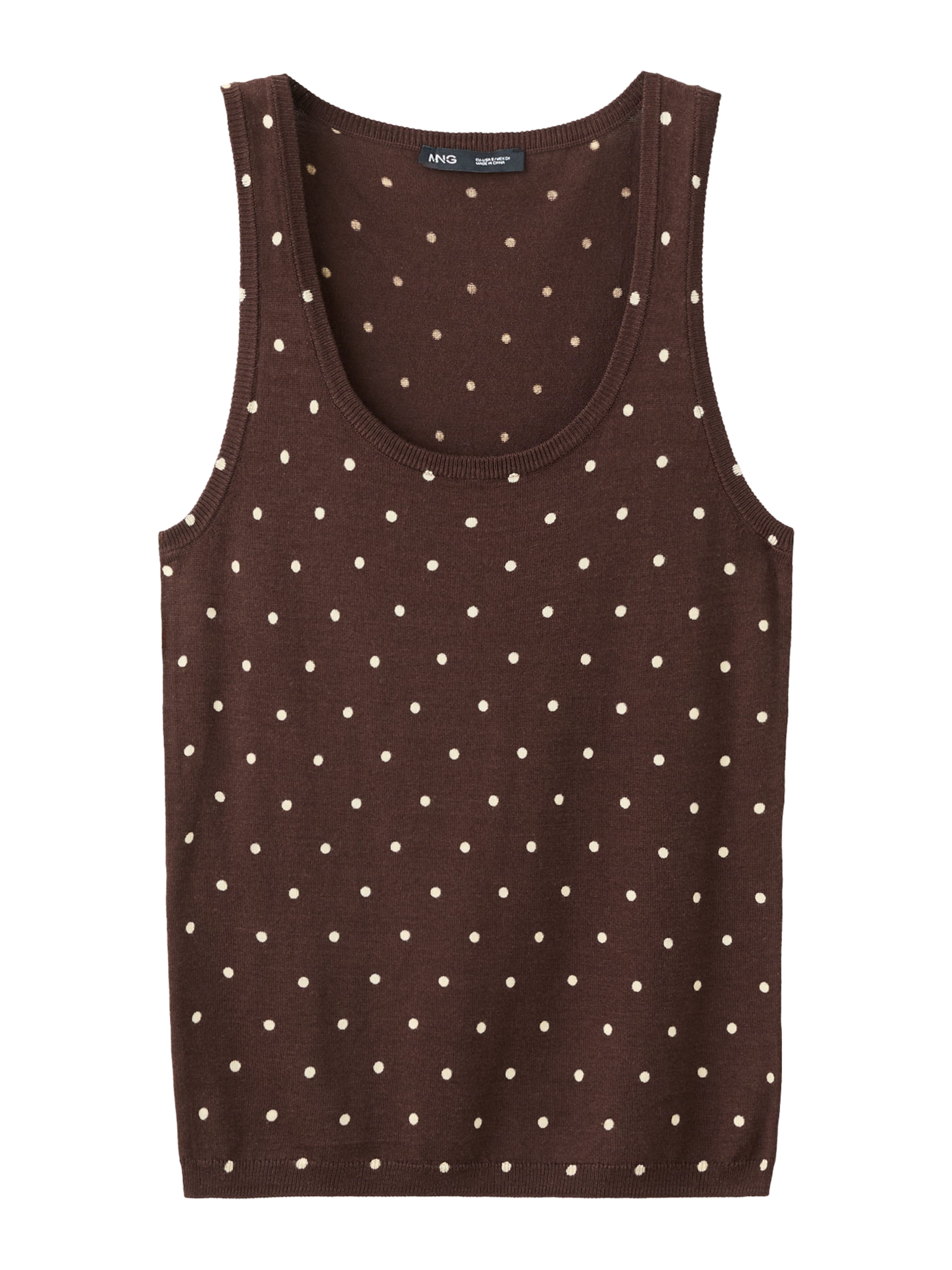 MANGO Sticktop 'SEVILLA' i brun: forside