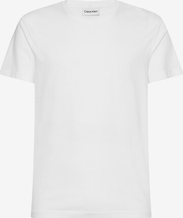 T-Shirt Calvin Klein en blanc : devant