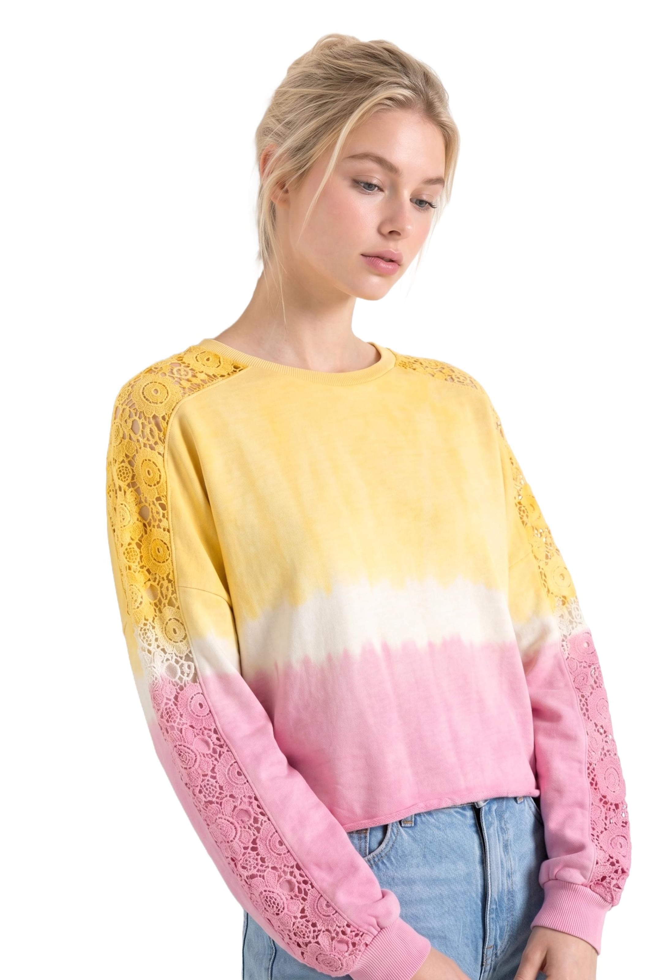 Alexa Dash Sweatshirt in Gelb