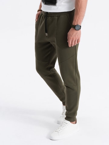 Effilé Pantalon 'PASK-22FW-008' Ombre en vert