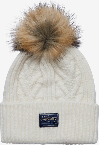 Superdry Beanie in White: front