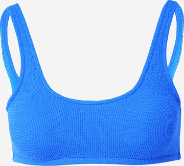 Banana Moon Bustier Bikinitop in Blauw: voorkant