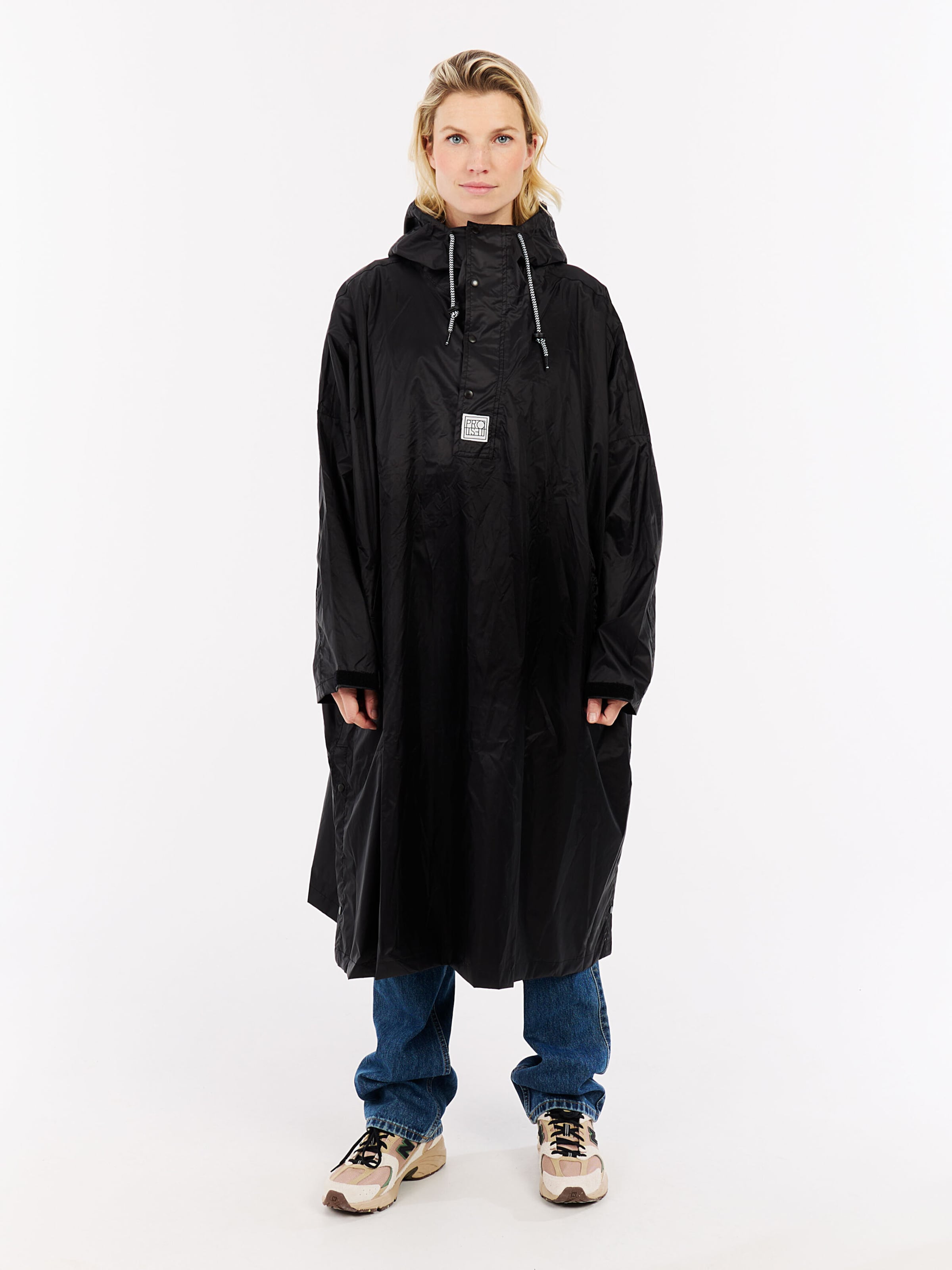 PROTEST Raincoat 'PRTLaugh' in Black: front