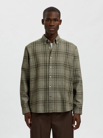 SELECTED Regular fit Ing 'SLHREGNOAH' - zöld: elől