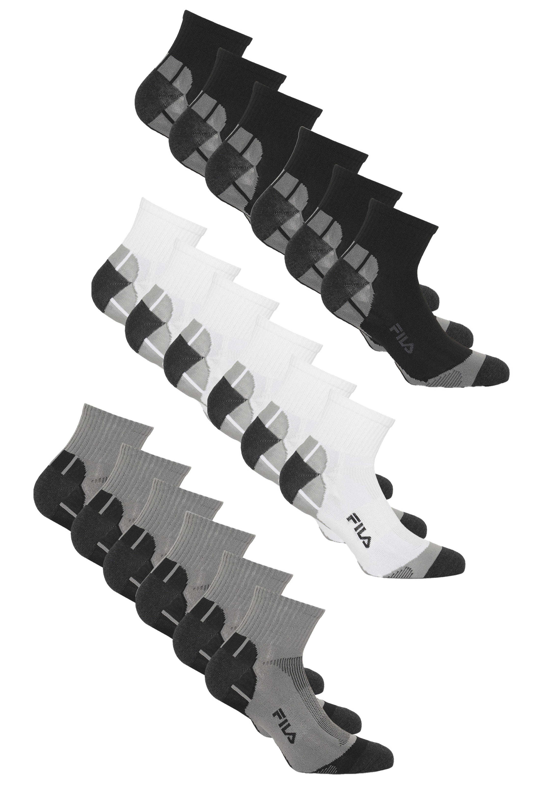 FILA Athletic Socks in Grey: front